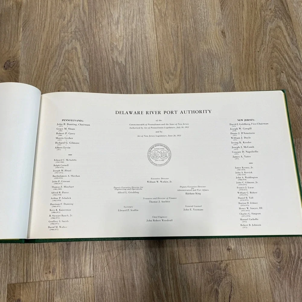 Betsy Ross Bridge Delaware River Port Authority 1976 Engineering History Book